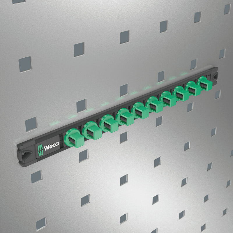 Wera 05136422001 9602 Magnetic socket rail, 1/2", empty, 30 x 370 mm