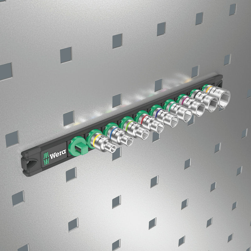 Wera 05005450001 Magnetic socket rail B Imperial 1 Zyklop socket set 3/8" drive, imperial, 9 pieces