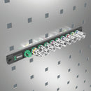 Wera 05005460001 Magnetic socket rail C 4 Zyklop socket set, 1/2" drive, 9 pieces