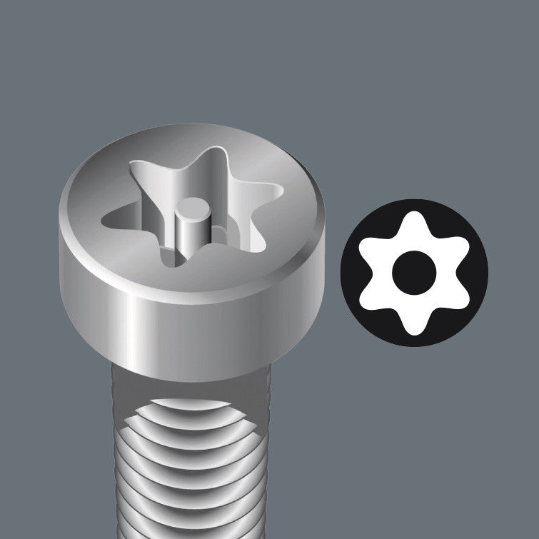 Wera 05138262001 367 TORXÃ‚Â® BO Screwdriver for tamper-proof TORXÃ‚Â® screws, TX 20 x 100 mm