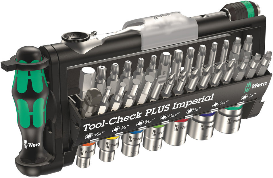 Wera 05056491001 Tool-Check PLUS Imperial, 39 pieces