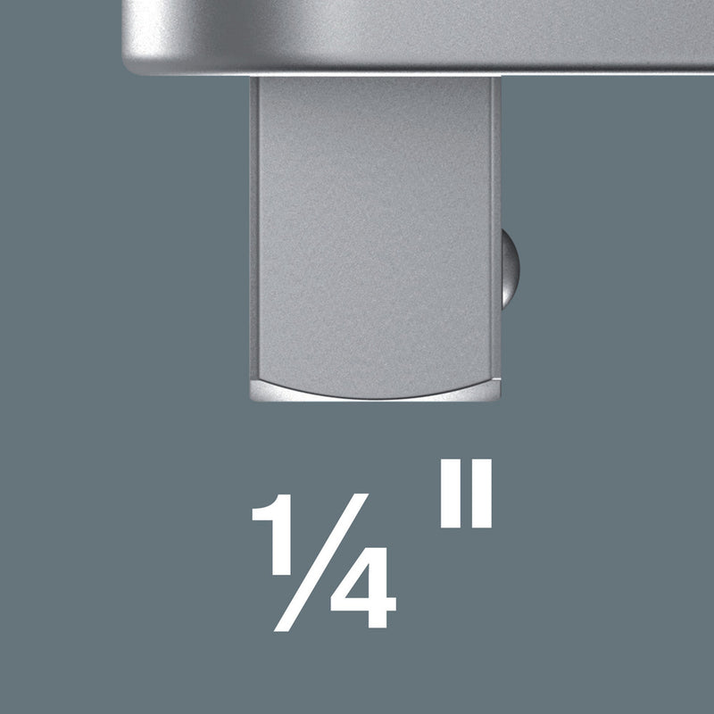Wera 05078200001 7773 A Square drive insert, 9x12 mm, 1/4" x 44 mm
