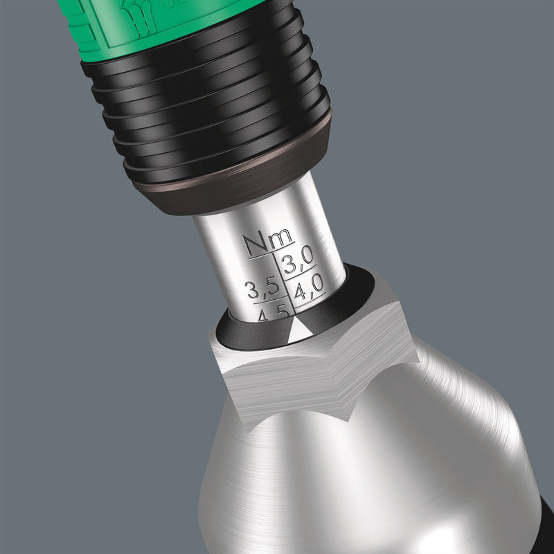 Wera 05074702001 Series 7400 Kraftform pistol handle, adjustable torque screwdrivers (3.0-8.8 Nm) with Rapidaptor quick-release chuck, 7442 x 3.0-6.0 Nm