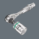 Wera 05003793001 8008 A Zyklop Mini 3 Ratchet with 1/4" drive, 1/4" x 87 mm