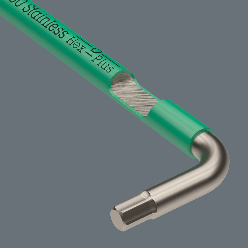 Wera 05022857001 3950 SPKL Multicolour Imperial L-keys, imperial, stainless, 5/16" x 195 mm