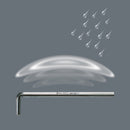 Wera 05022120001 950 L HF L-key, metric, chrome-plated, with holding function, 3 x 126 mm