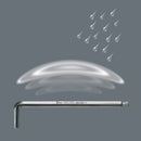 Wera 05022047001 950 PKLS L-key, metric, chrome plated, 8 x 200 mm