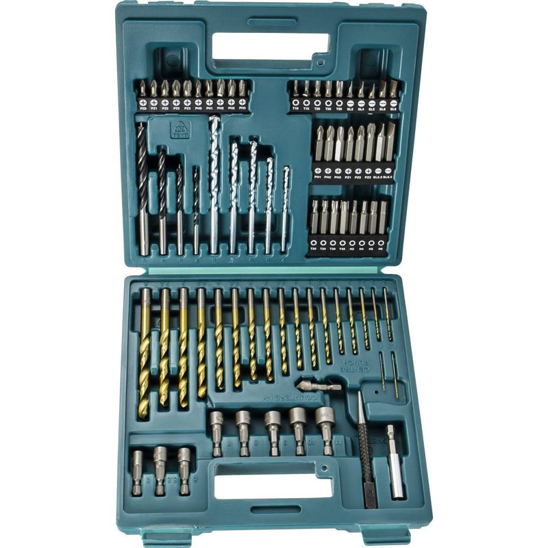 Makita B 49373 75 Piece Screwdriver Drill Bit Set Masonry HSS Wood