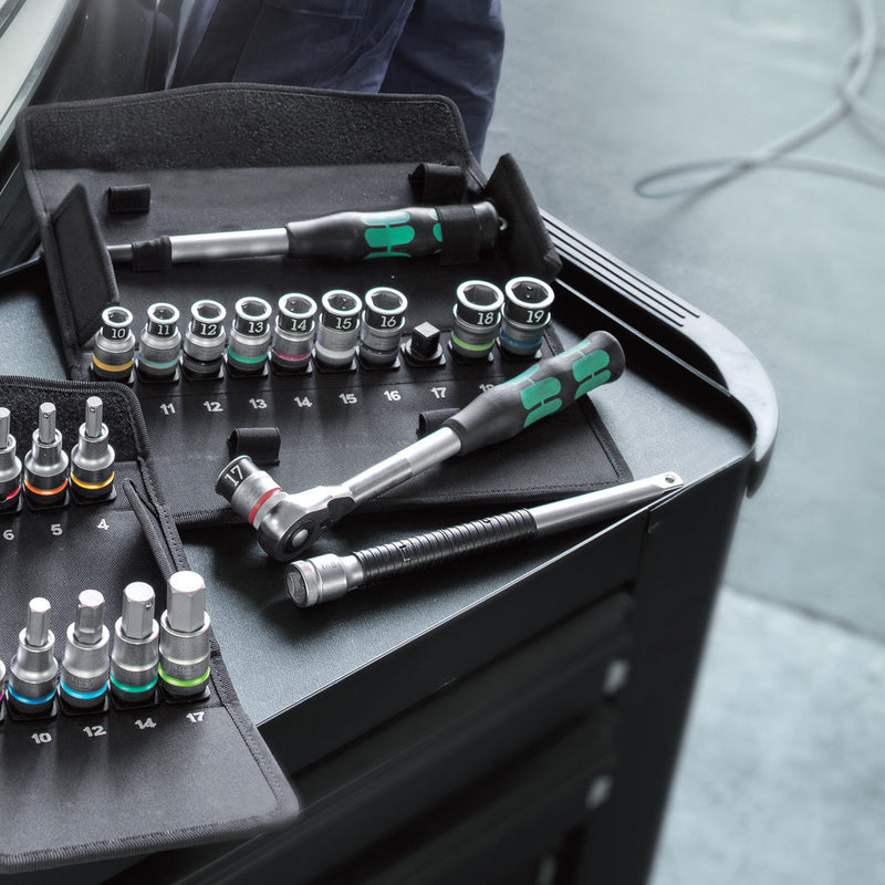 Wera 05003780001 8006 C Zyklop Hybrid Ratchet with switch lever and 1/2" drive, 1/2" x 281 mm